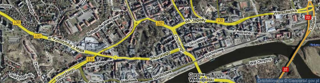 Zdjęcie satelitarne Strzelecka ul.